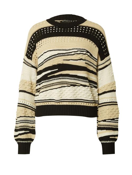 Sisley Pullover  beige / sort / hvid