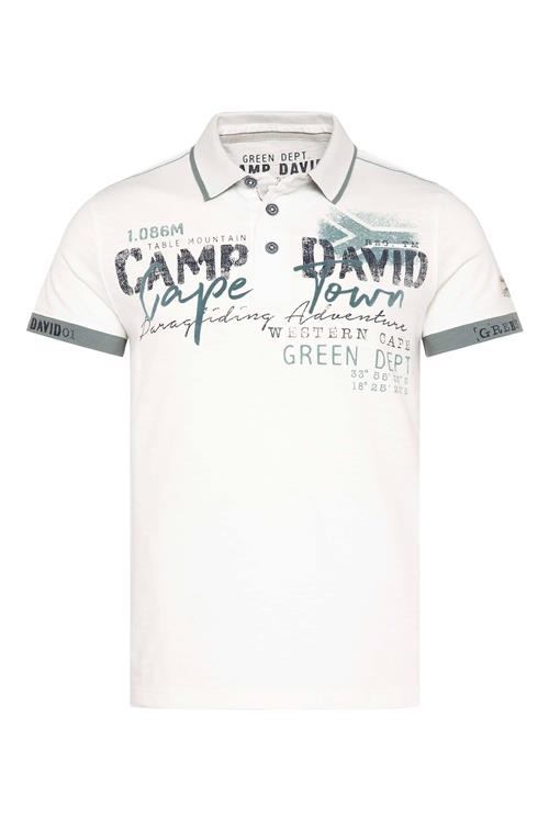 CAMP DAVID Bluser & t-shirts  petroleum / sort / uldhvid