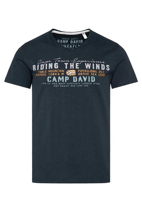 CAMP DAVID Bluser & t-shirts  navy / himmelblå / curry / lysegrå