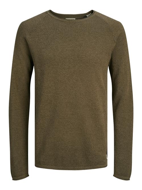 Se JACK & JONES Pullover 'JJEHill'  brun-meleret ved About You