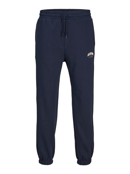 JACK & JONES Bukser 'JPSTKane JJCaleb'  navy / orange / hvid