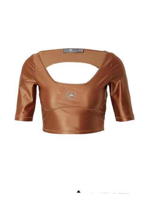 ADIDAS BY STELLA MCCARTNEY Funktionsbluse  karamel / sort / hvid