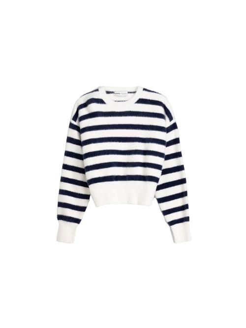 Bershka Pullover  navy / hvid