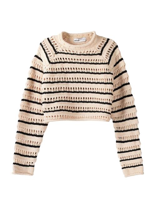 Bershka Pullover  beige / sort