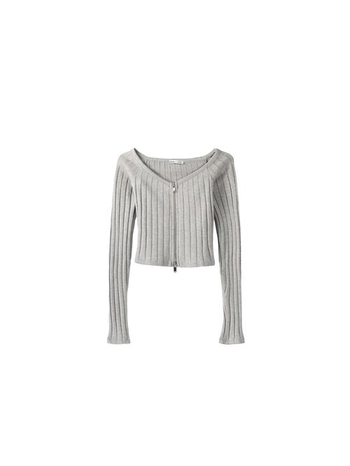 Se Bershka Cardigan  lysegrå ved About You