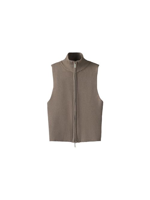 Bershka Strikvest  mørkebeige