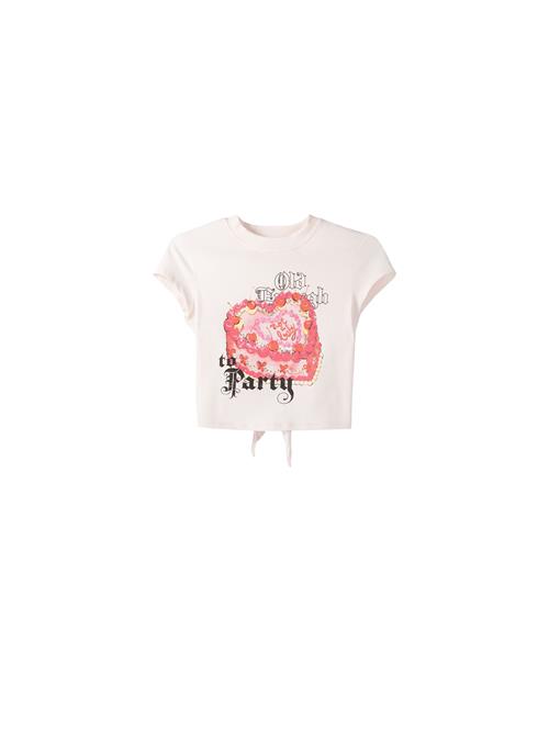 Bershka Shirts  lysegul / pink / pastelpink / sort