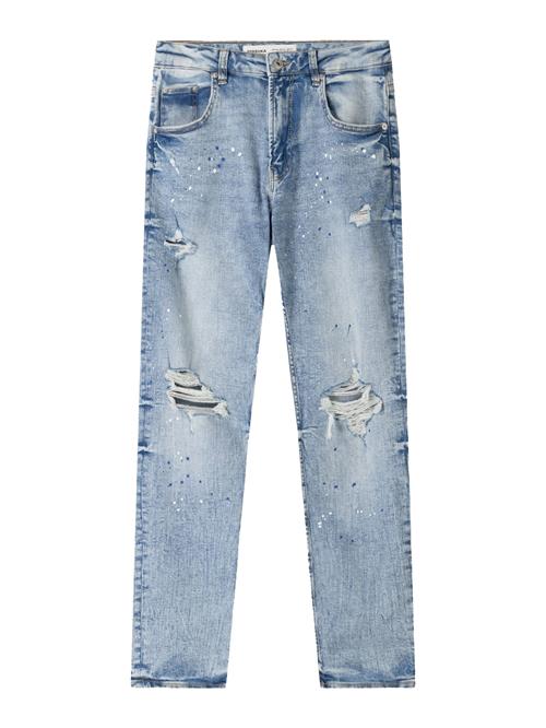 Se Bershka Jeans  lyseblå / hvid ved About You