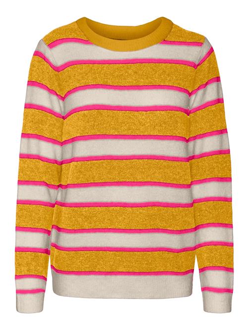 Se VERO MODA Pullover 'PLAZA'  beige / sennep / pink ved About You