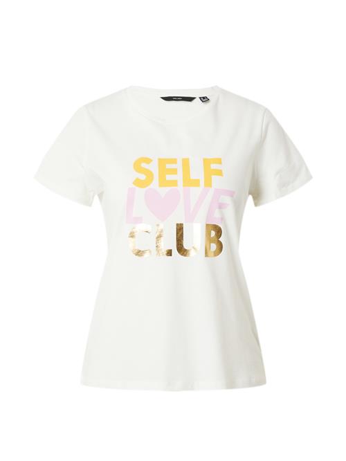 Se VERO MODA Shirts  mørkegul / guld / lyserød / hvid ved About You