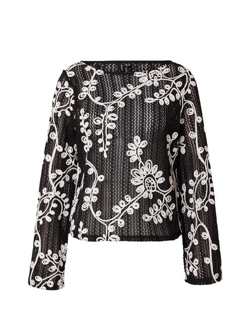 VERO MODA Pullover  sort / hvid