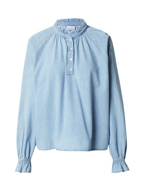 Se VERO MODA Bluse 'MAEVE'  blue denim ved About You