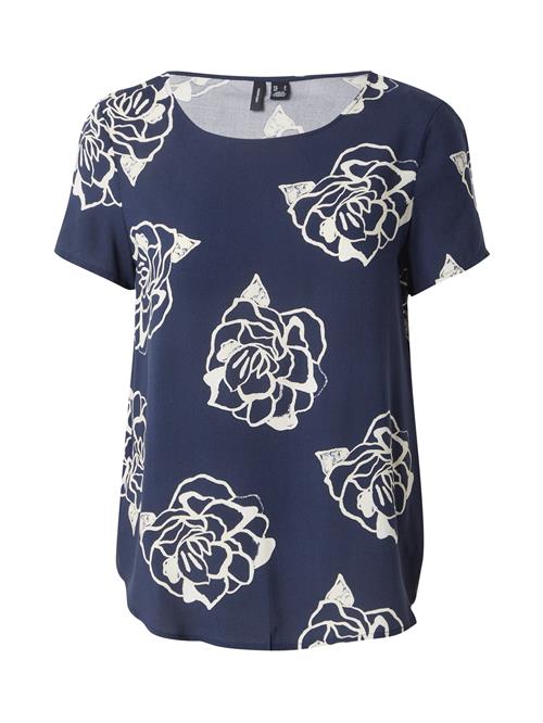 Se VERO MODA Bluse 'EASY JOY'  navy / offwhite ved About You