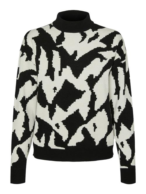 Se VERO MODA Pullover 'VMGold'  sort / hvid ved About You