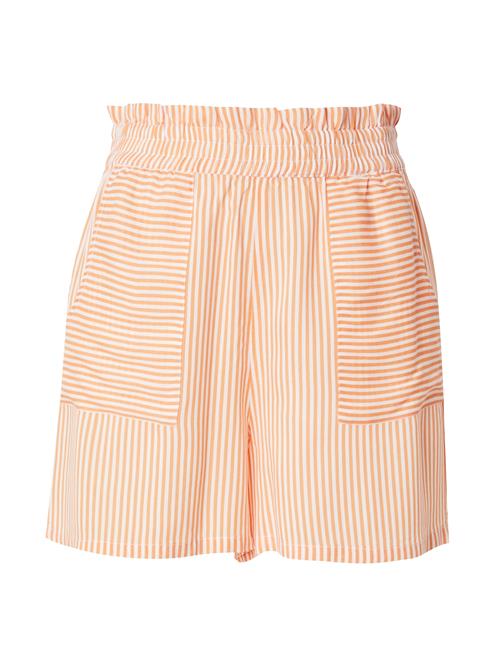 Se VERO MODA Bukser 'VMBUMPY'  orange / hvid ved About You