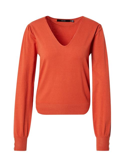 Se VERO MODA Pullover 'VMHOLLYKARIS'  orangerød ved About You