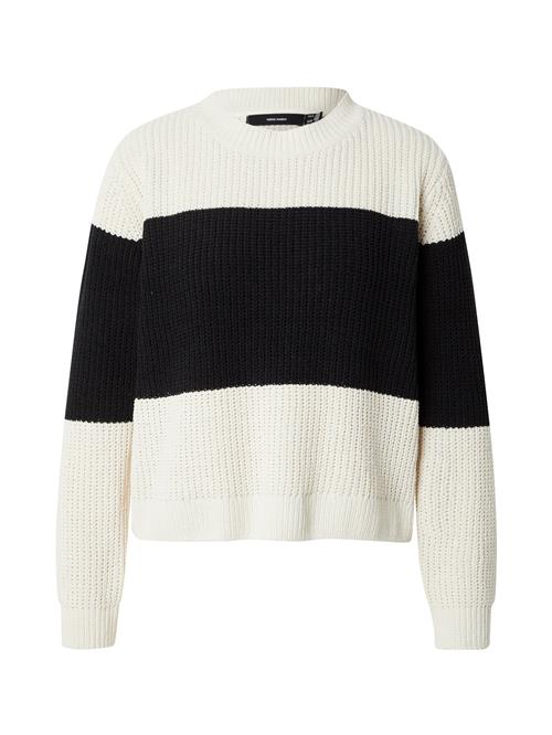 Se VERO MODA Pullover 'VMAGATE'  beige / sort ved About You