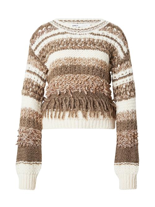 Se ONLY Pullover 'FRIGG'  lysebeige / karamel / brun-meleret ved About You