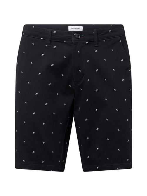 Only & Sons Bukser 'CAM DITSY'  navy / hvid