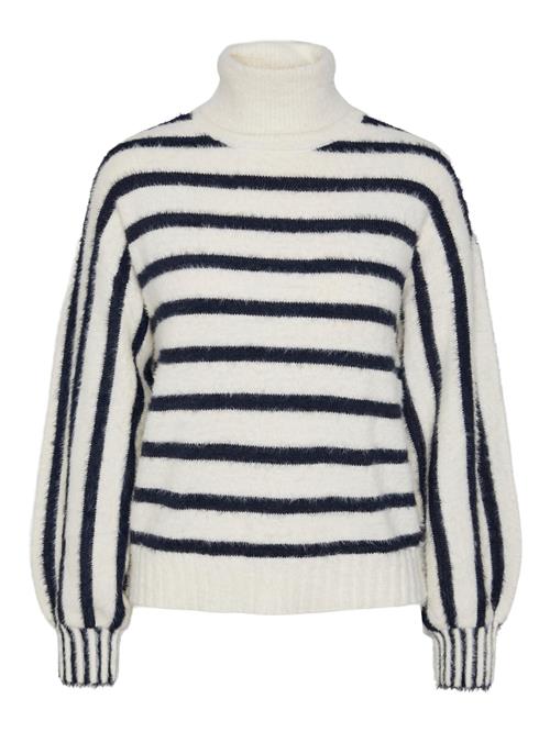 PIECES Pullover 'SMIA'  navy / hvid