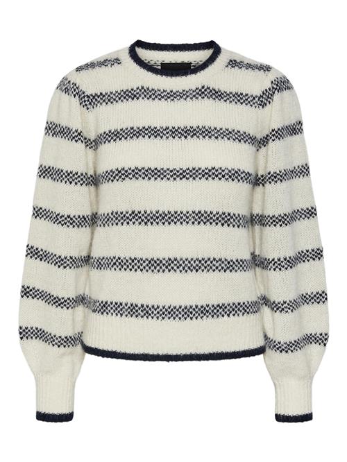 PIECES Pullover 'JADINE'  beige / sort