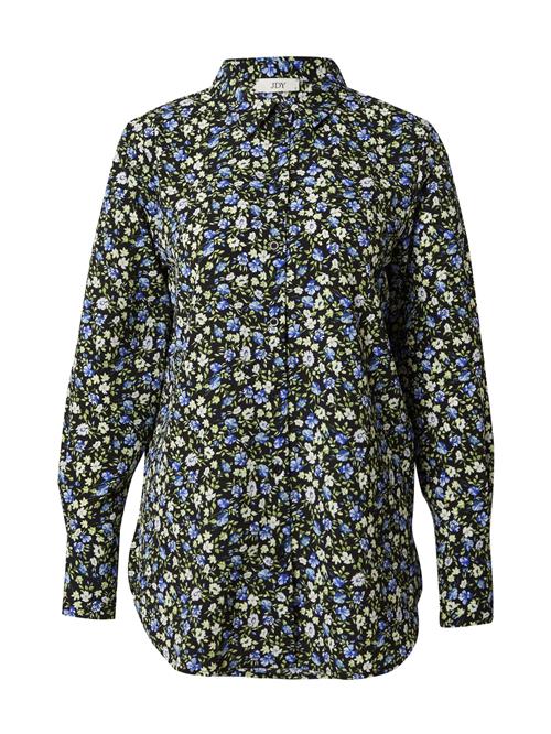 JDY Bluse 'PIPER'  navy / gul / lysegrøn / sort