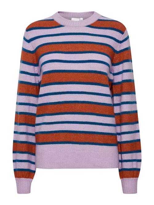 Se ICHI Pullover 'Eden'  navy / lilla / orange ved About You