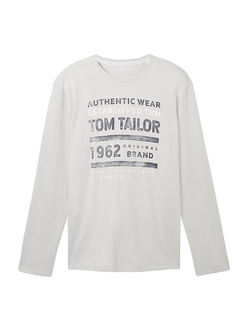 TOM TAILOR Bluser & t-shirts  lysegrå / mørkegrå / hvid