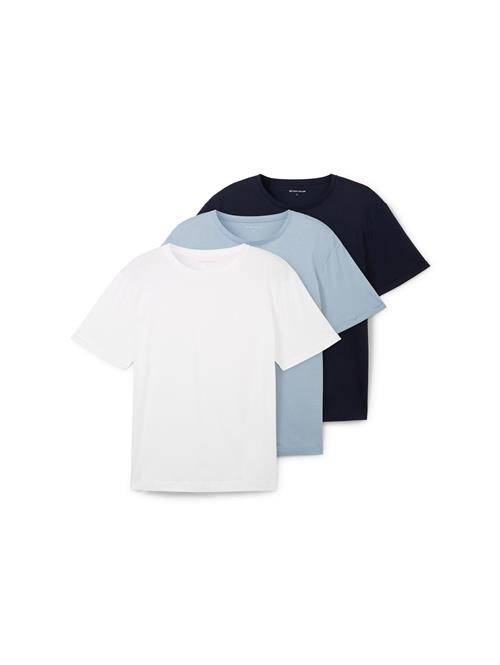 TOM TAILOR Bluser & t-shirts  marin / lyseblå / hvid