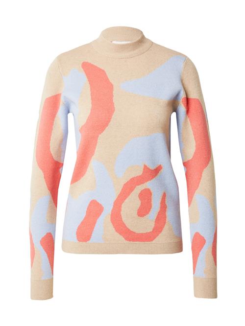 Se OBJECT Pullover 'OBJRay'  beige / lyseblå / orange ved About You