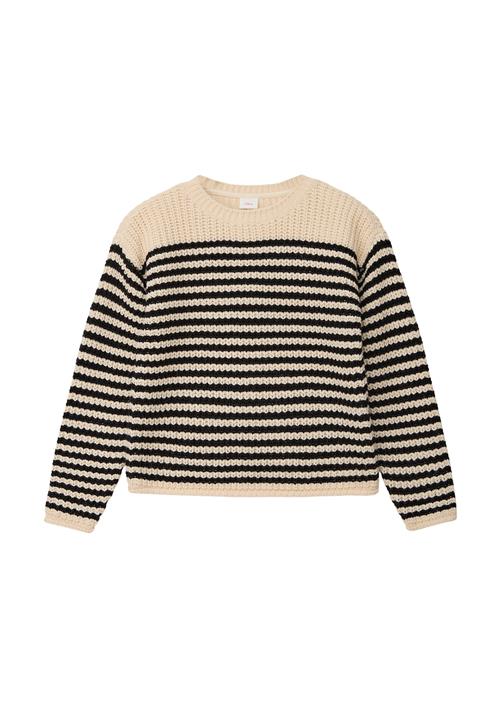 s.Oliver Pullover  beige / sort