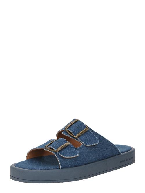 Se Apple of Eden Pantoletter 'CARINA'  blue denim ved About You