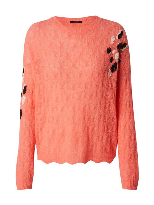 TAIFUN Pullover  creme / orange / sort