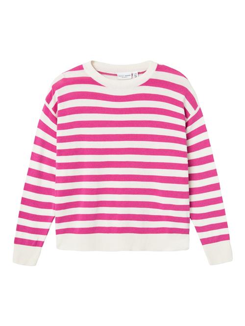 Se NAME IT Pullover 'Viranja'  hindbær / hvid ved About You