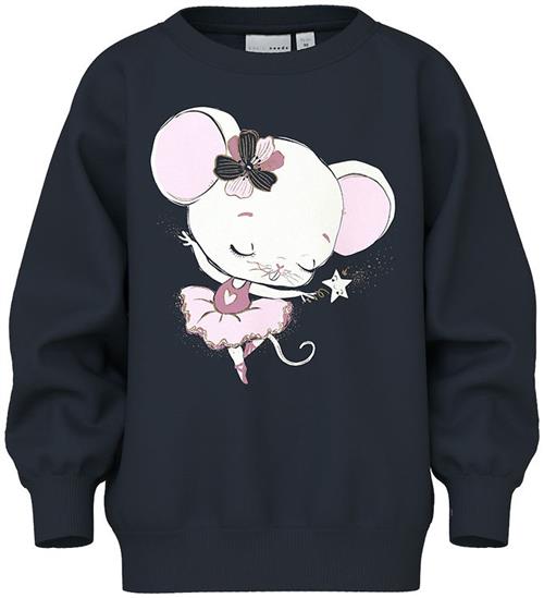 Name It Sweatshirt - NmfVenus - Dark Sapphire/Mouse