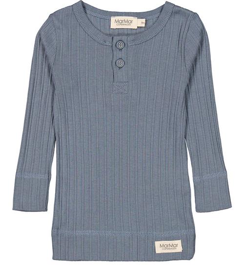 MarMar Bluse - Rib - Modal - Stormy Blue