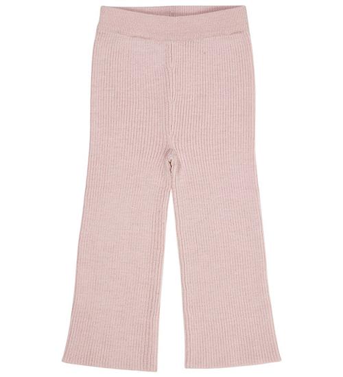 Copenhagen Colors Bukser - Uld - Strik - Wide Rib - Dusty Rose