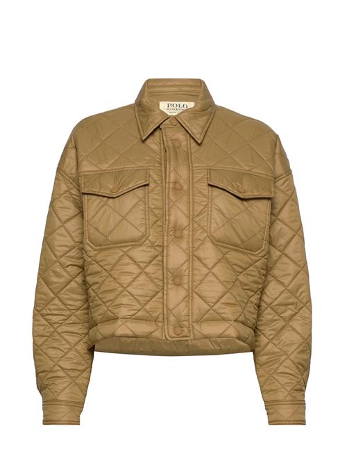 Polo Ralph Lauren Water-Repellant Cropped Quilted Jacket Polo Ralph Lauren Brown