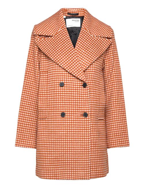 Selected Femme Slfjenna Wool Coat B Selected Femme Orange