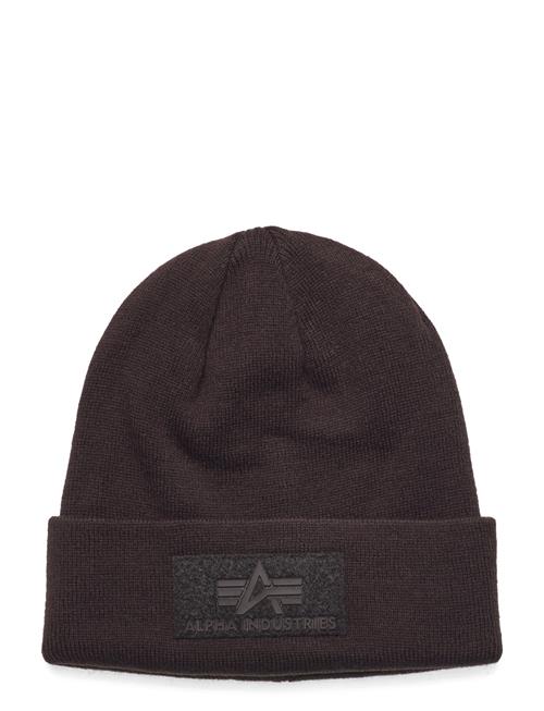 Velcro Beanie Alpha Industries Brown