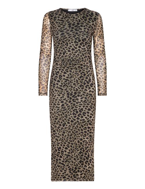 Mango Animal-Print Midi-Dress Mango Brown