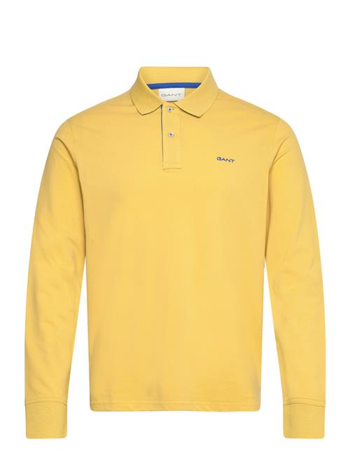 GANT Reg Contrast Pique Ls Polo GANT Yellow