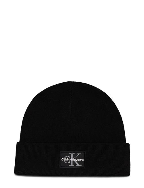 Calvin Klein Mono Logo Patch Beanie Warm Calvin Klein Black