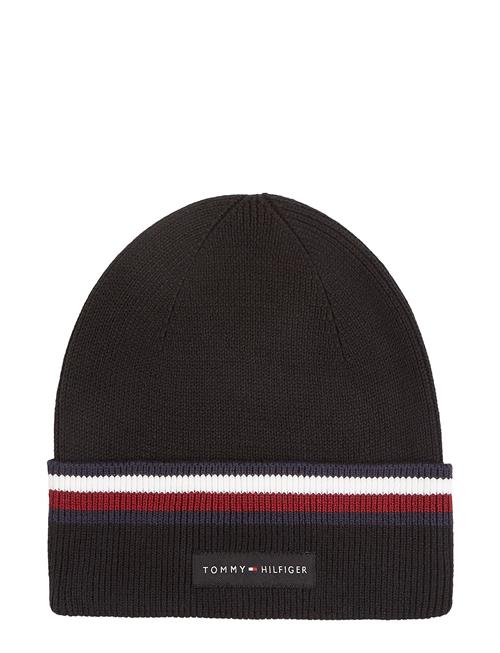 Th Corp Love Solid Stripe Beanie Tommy Hilfiger Black