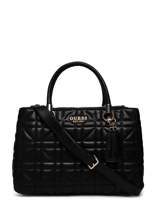 Se GUESS Assia High Society Satchel GUESS Black ved Booztlet