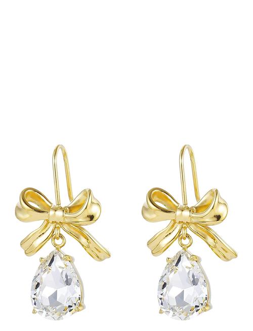 Bud to rose Bow Crystal Earring Bud To Rose Gold