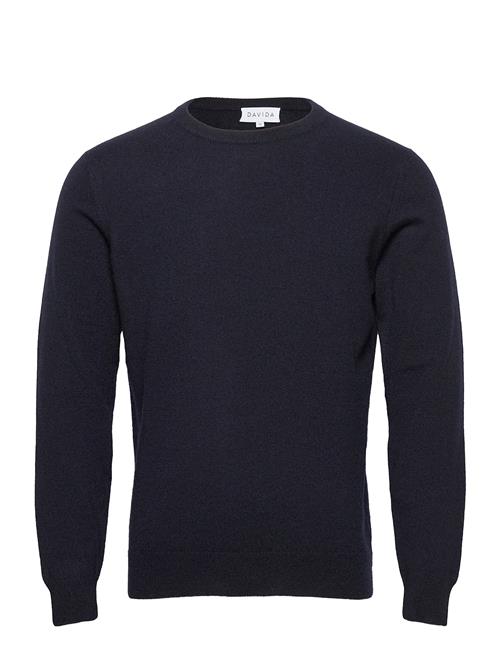 Davida Cashmere Man O-Neck Plain Davida Cashmere Navy