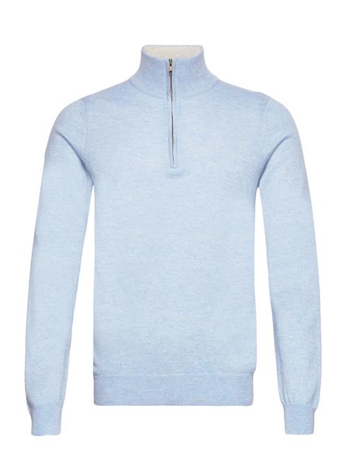 Davida Cashmere Man Half Zip Davida Cashmere Blue