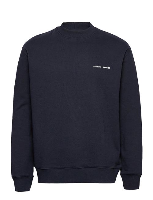 Se Samsøe Samsøe Norsbro Crew Neck 11720 Samsøe Samsøe Blue ved Booztlet