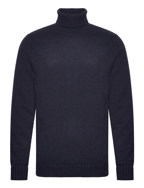 Davida Cashmere Man Chunky Roll Neck Sweater Davida Cashmere Navy